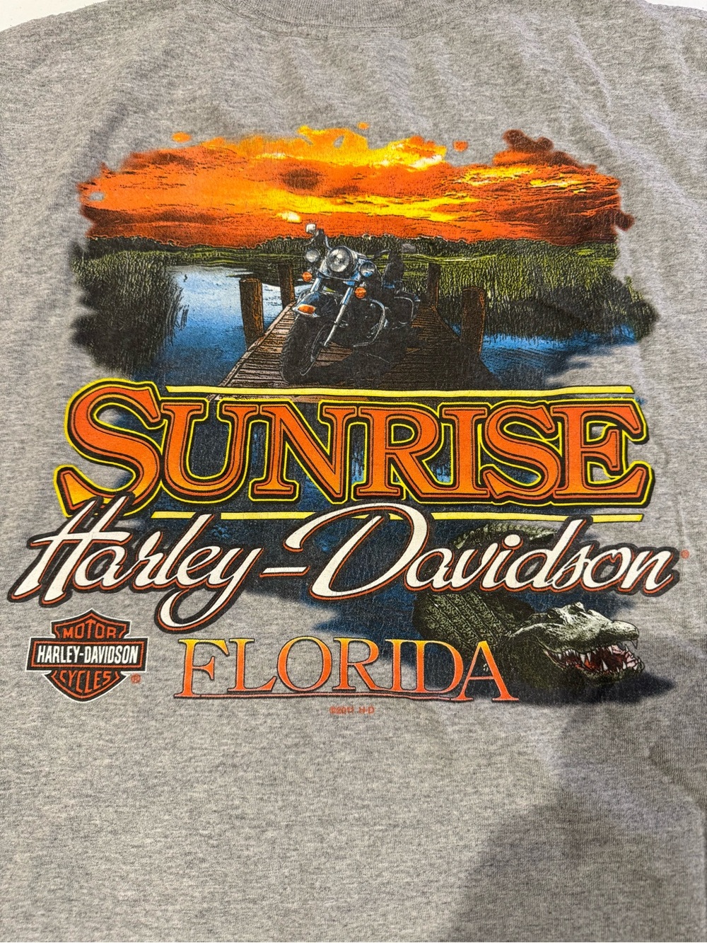 XXXL Harley Davidson Florida Sunrise Motorcycle sleeveless t shirt 3XL